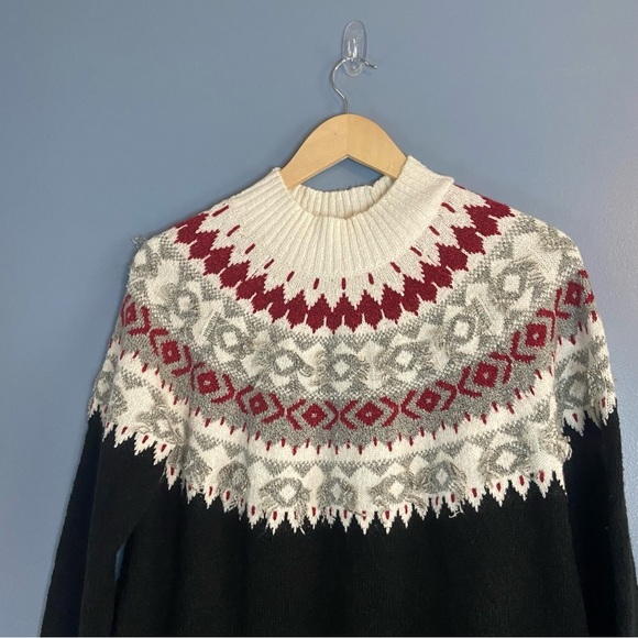 J. Jill Fair Isle Nordic Pullover Sweater - Picture 4 of 7